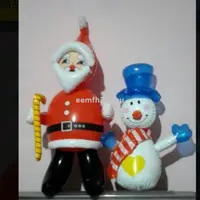 在飛比找蝦皮購物優惠-【免運】出清 聖誕節 聖誕老公公/雪人 充氣塑料氣球 場景佈