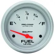 Auto Meter Ultra-Lite Series Fuel Level Gauge 2-5/8" Short Sweep GM 0-90 ohms