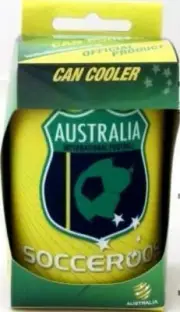 SOCCEROOS SHIELD FFA SOCCER AUSTRALIA TEAM CAN COOLER STUBBY HOLDER