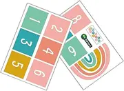 Yardwe 1 Set Self Adhesive Number Floor Stickers Game Decals for Removable Wall Decorative Stickers Fun DIY Floor Decals for Kindergarten Playtime