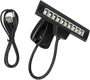 SOULONG LED Music Stand Light, Flexible Neck Clamp/Holder On Reading Lamp with USB and Battery Power, Music Stand Light, Night Reading, Workbench, Flexible Gooseneck, Convenient Clamp/Holder-on Design