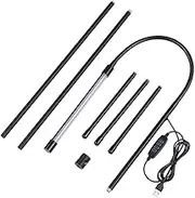 Fdit Dimmable Floor Lamp, USB Charging & Energy Saving, 3 Lighting Colors with 10 Brightness Levels, Stable Tripod Base, for Living Room and Workplace