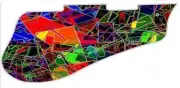Pickguard Pick Guard 5120 Graphical Graphic Guitar Pattern 1