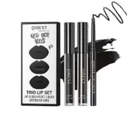 3-in-1 Lip Liner Set Including Lip Liner and Lipstick & Lip Glaze Long-Lasting 12