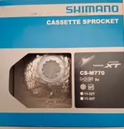 Shimano Deore XT CS-M770 9-speed Cassette 11-342, New In Box