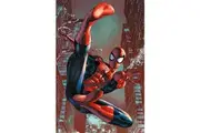 Spider-Man Web Sling Poster (Red/Blue) (One Size)