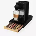 GEOMM Coffee Pods Bamboo Storage Drawer Compatible with Nespresso Pods, Metal...