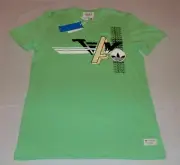 adidas Originals Climalite Trefoil Tee Shirt Green/Black/Yellow S Style S14563