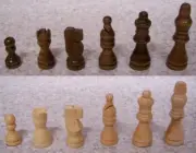 Chess Set and Checker Pieces with Wood Storage Board Box & Trays NEW 2 1/2" King