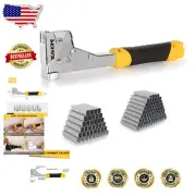 Heavy-Duty T50 Hammer Tacker with 6000 Staples for Professional Applications