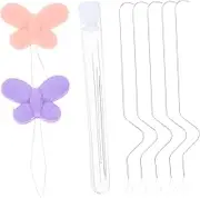 ADOCARN 1 Set Beading Needle Tool Set Small Needle Threaders Bead Spinner for Bracelet Making Needle for Bracelet Making Bead Needles for Jewelry Making Beading Needles Beading Tool Random Color
