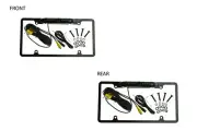 COLOR FRONT & REAR VIEW CAMERA W/ NIGHT VISION FOR JVC KWV85BT A7
