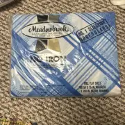 Vintage Meadowbrook Luxury Muslin Full Flat Floral No Iron Bed Sheet 54x75