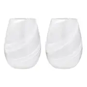 Skylar Stemless Glass 552mL Frost Set of 2 Tempa 898235