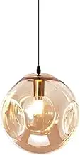 Electroplated Glass Hanging Lamp Lampshade, American Creative Style Pendant Light, E27 Light Source Ceiling Chandelier, Bar Restaurant Living Room Ceiling Lighting