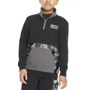 Puma Alpha QuarterZip Pullover Sweatshirt Youth Boys Size S Casual Athletic Out