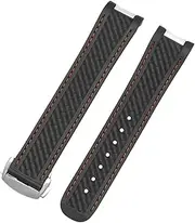 [AEHON] 20MM Rubber Watch Band For Omega SEAMASTER 300 AT150 DE VILLE SPEEDMASTER Silicone Bracelet Replacement Strap Watch Accessories Parts
