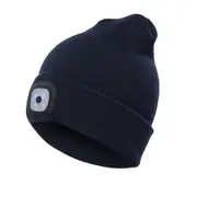 Led Lighted High Brightness Unisex Beanie Cap
