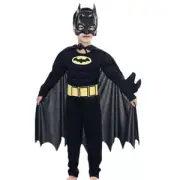 Kids Batman Fancy Dress Costume Comic Book Week Superhero Cosplay Outfit Gift∝