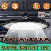 GYM UFO High Bay Lights 100W Warehouse LED Light Lamp Factory Super Bright Shop