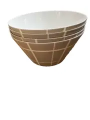 Waterford Crossroads Stone Bone China AP (All Purpose ) Bowls Set Of 4