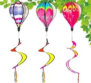 Hot Air Balloon Wind Spinners | Colorful Wind Spinners | Seasonal Decor for Autumn Halloween Festivals Children Backyard Lawn Patio Yard