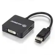 Alogic 3in1 DisplayPort to DisplayPort HDMI DVI Adapter Male to 3Female