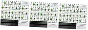 JOINPAYA 3 Sets 88 Key Piano Keyboard Stickers Electronic Keyboard Decals Piano Decals for Beginners Music Instrument Supplies