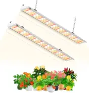 SZHLUX Grow Light 2FT 80W (2×40W) Full Spectrum LED Grow Light, Linkable Sunligh