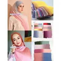 在飛比找蝦皮購物優惠-hijab pashmina圍巾 蕾絲圍巾 穆斯林頭巾回教服