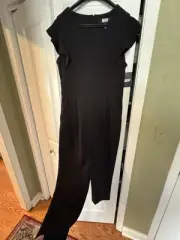 NWT DKNY Black Jumpsuit Jumper Pantsuit Women’s Size 10 MSRP $134