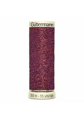 Gutermann Metallic effect Thread, 50m 55 yd - 247 red