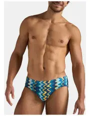 [Teamm8] Resort Wide Cut Swim Brief in Blue Mirage