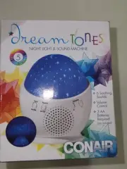 Conair Dreamtones Colored Night Light & Sound Machine White Noise Ceiling Stars