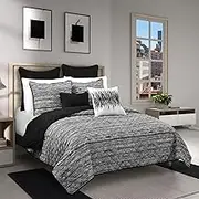 Royal Court Dalton - Black King/Cal King 3PC. Quilt Set
