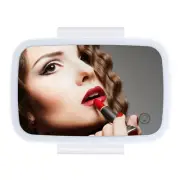 Car Visor Vanity Mirror, Rechargeable Makeup Mirror with , J8G7