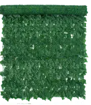 Green Dill leaves Artificial Ivy Leaf Hedge Fence Screen Hedging 100x300CM Wall Cover 6M