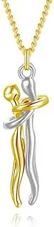 [ZAUIBDUU] Unity Hug Necklace, Couples and Friendship Stainless Steel Jewelry