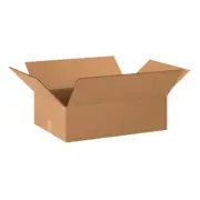 Shipping Boxes Flat 20"L X 14"W X 6"H, 25-Pack | Corrugated Cardboard Box for Pa