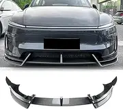Front Lower Spoiler Lip Splitter Kit For Tesla Model Y 2024-2025 Black