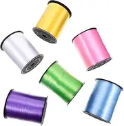 PLAFOPE 6 Rolls Colorful Curling Ribbon Decorative Present Wrapping Ribbon for DIY Photo Props and Holiday Layouts Versatile Long for Various Occasions