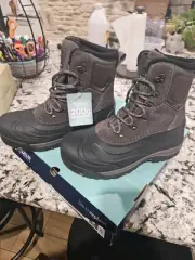MAGELLAN PAC BOOT II WATERPROOF INSULATED 177852 GREY BLACK LEATHER MENS SZ 10