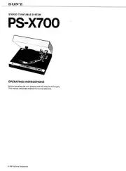 Sony PS-X700 Turntable Owners Manual