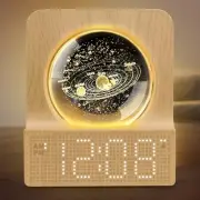 Cute Alarm Clock for Kids Adults, Small Digital Clock with RGB Night Light