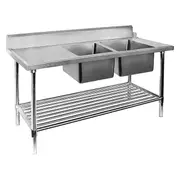 Modular Systems Right Inlet Double Sink Dishwasher Bench DSBD7-1800R/A - DSBD7-1800R/A