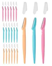18 Eyebrow Razors Shapers Peach Fuzz Hair Removal Razors Exfoliating Skin Tool A