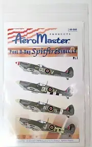 1/48 AeroMaster Spitfire Decals 'Post D-Day Spitfires 1944/45, part I' / 48-580