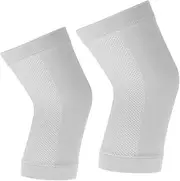 Knee Warmers, 2Pcs Elastic Windproof Breathable Knee Sleeves, Winter Soft Thermal Knee Braces, Skin Friendly Knee Compression Sleeves for Men, Women, Arthritis Knees(M)