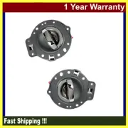 For 06-10 Jeep Commander Inside Door Handle Front Pair Gray & CHROME BOLT DS507 (for: Jeep)