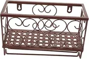 TIDTALEO Wall Mounted Wine Rack Goblet Holder for Home Kitchen Bar Cafe Space Saving Wine Bottle and Glass Storage for Parties and Events